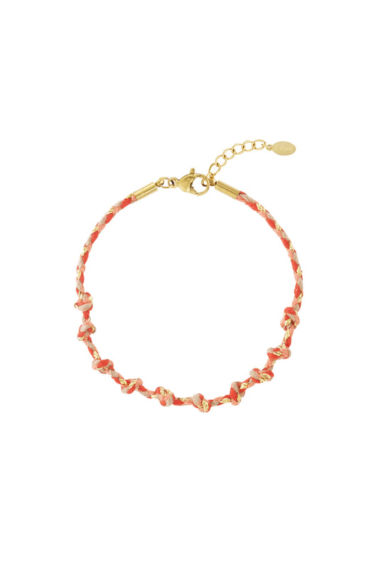 Gevlochten armband met zomerse vibe