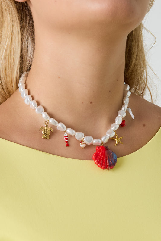 Parelketting met kleurrijke bedels (kopie)