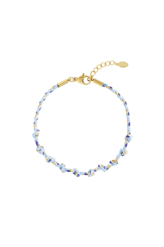 Gevlochten armband met zomerse vibe