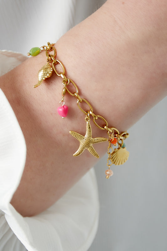 Tropische bedelarmband