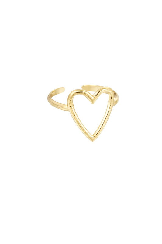 Verstelbare hartvormige ring