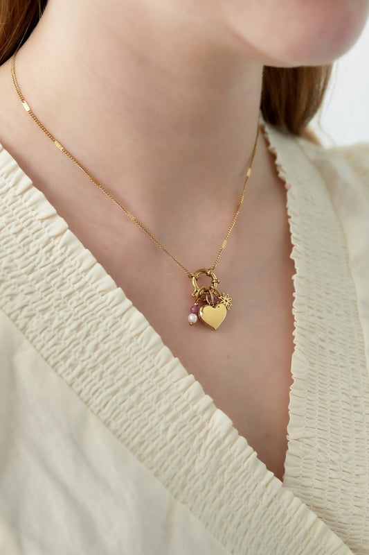 Ketting met 5 verwisselbare bedels