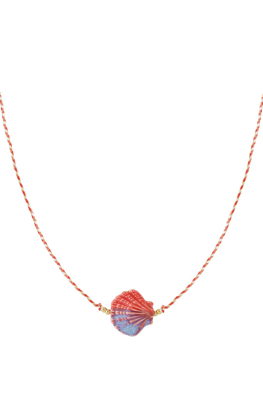 Schelpketting met koord