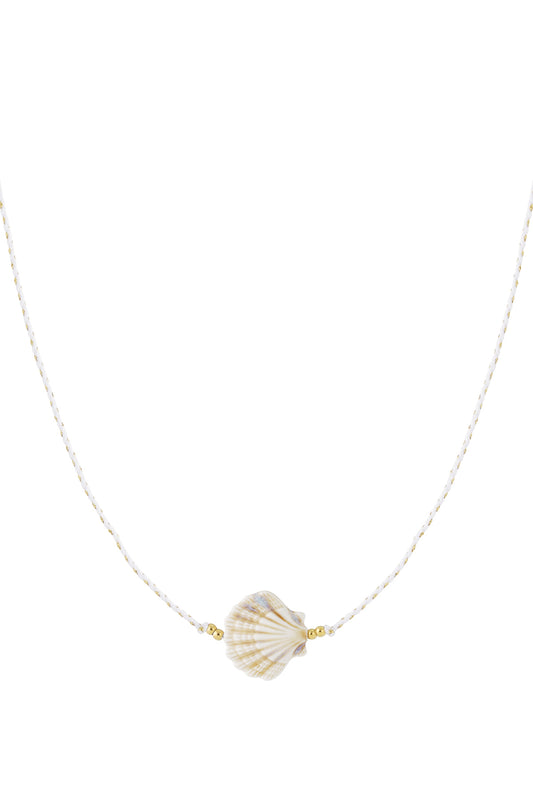 Schelpketting met koord
