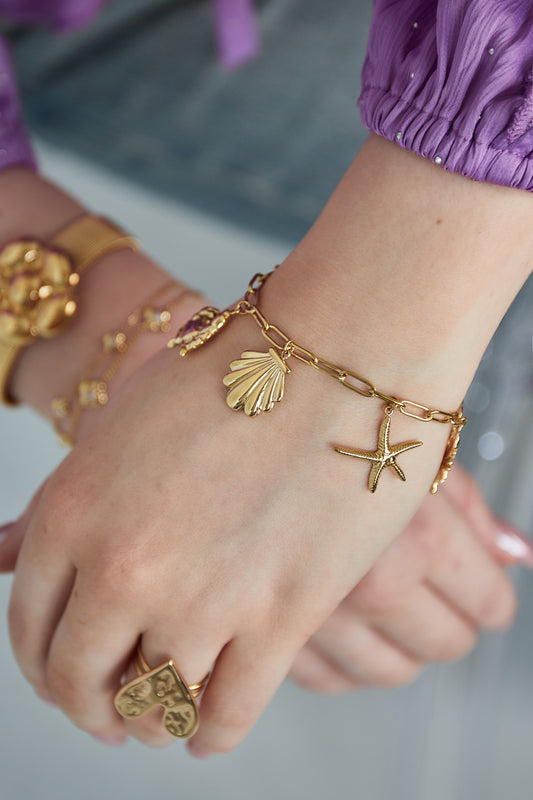 Armband met zeebedel
