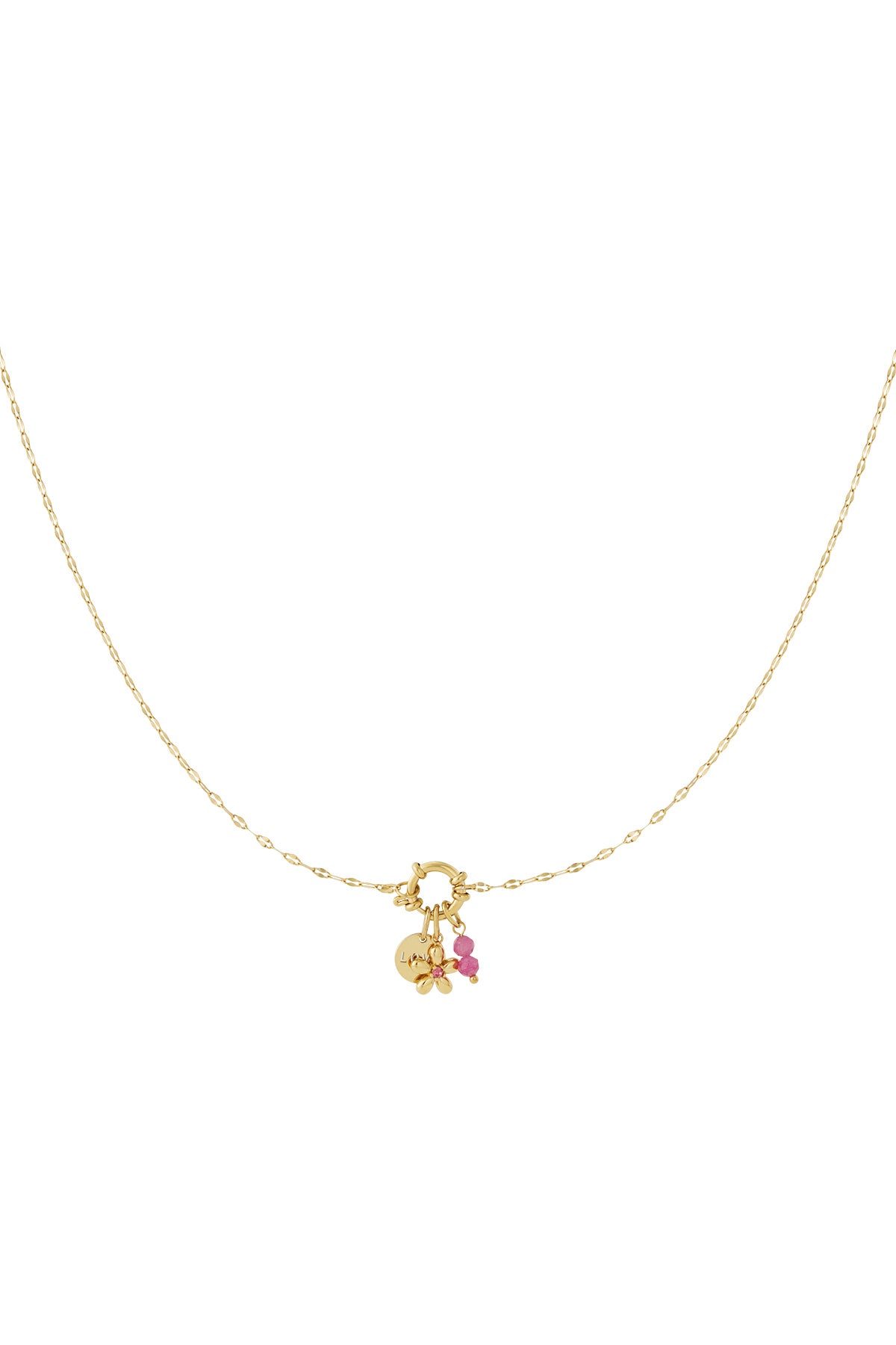 Ketting roze bloem