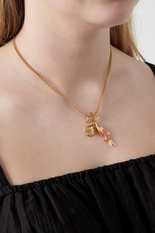 Ketting met 5 verwisselbare bedels