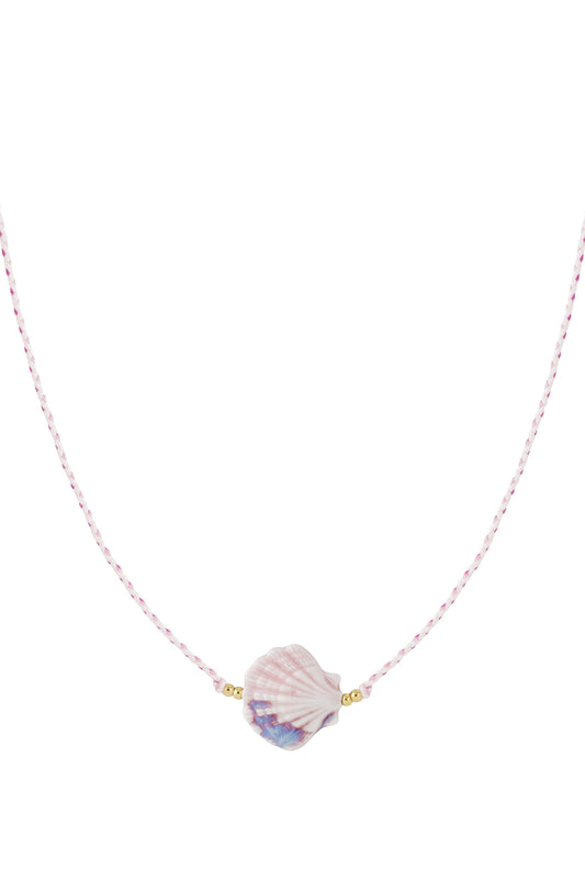 Schelpketting met koord