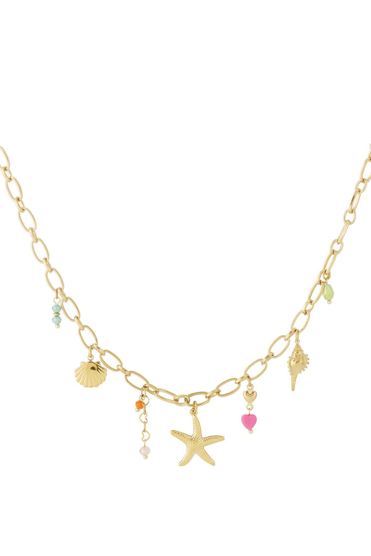Ketting met bedels en ster